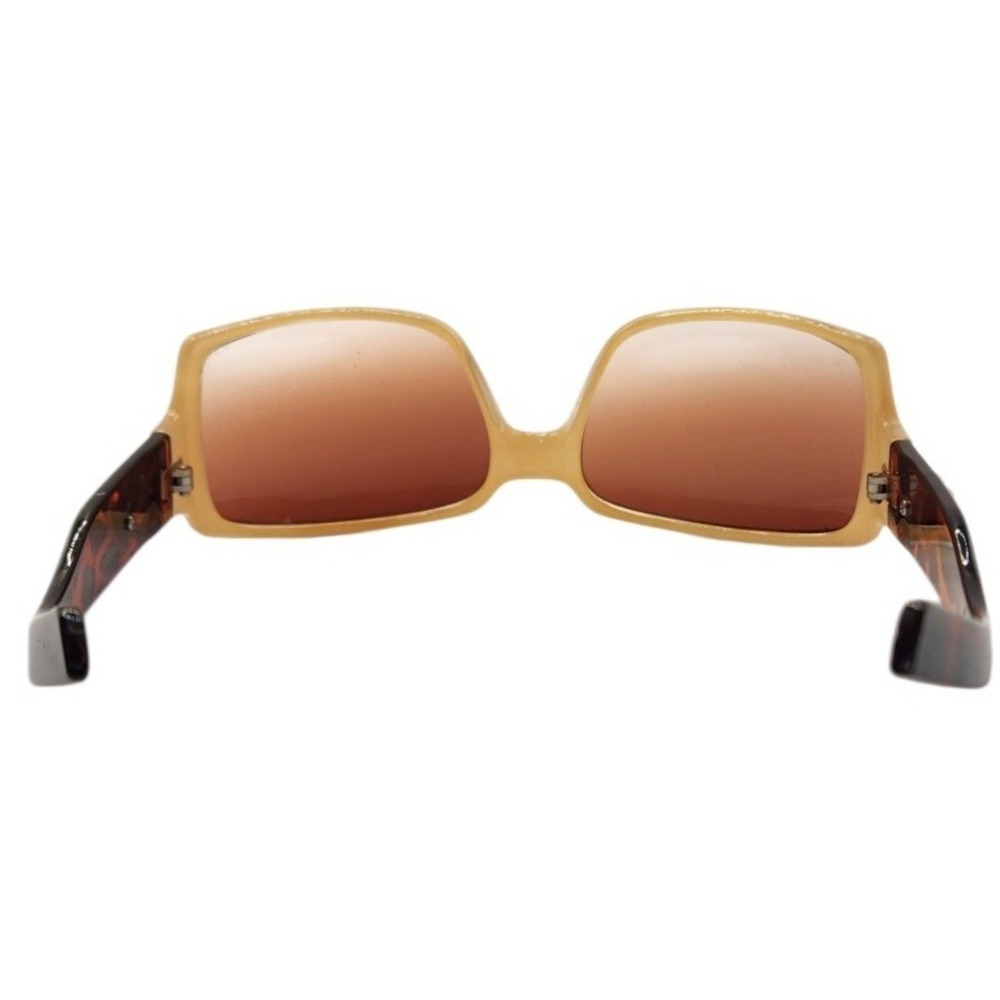 Women's Oversized Fashion Sunglasses Brown Gradient Tortoise Rhinestone Accent - Picture 7 of 7